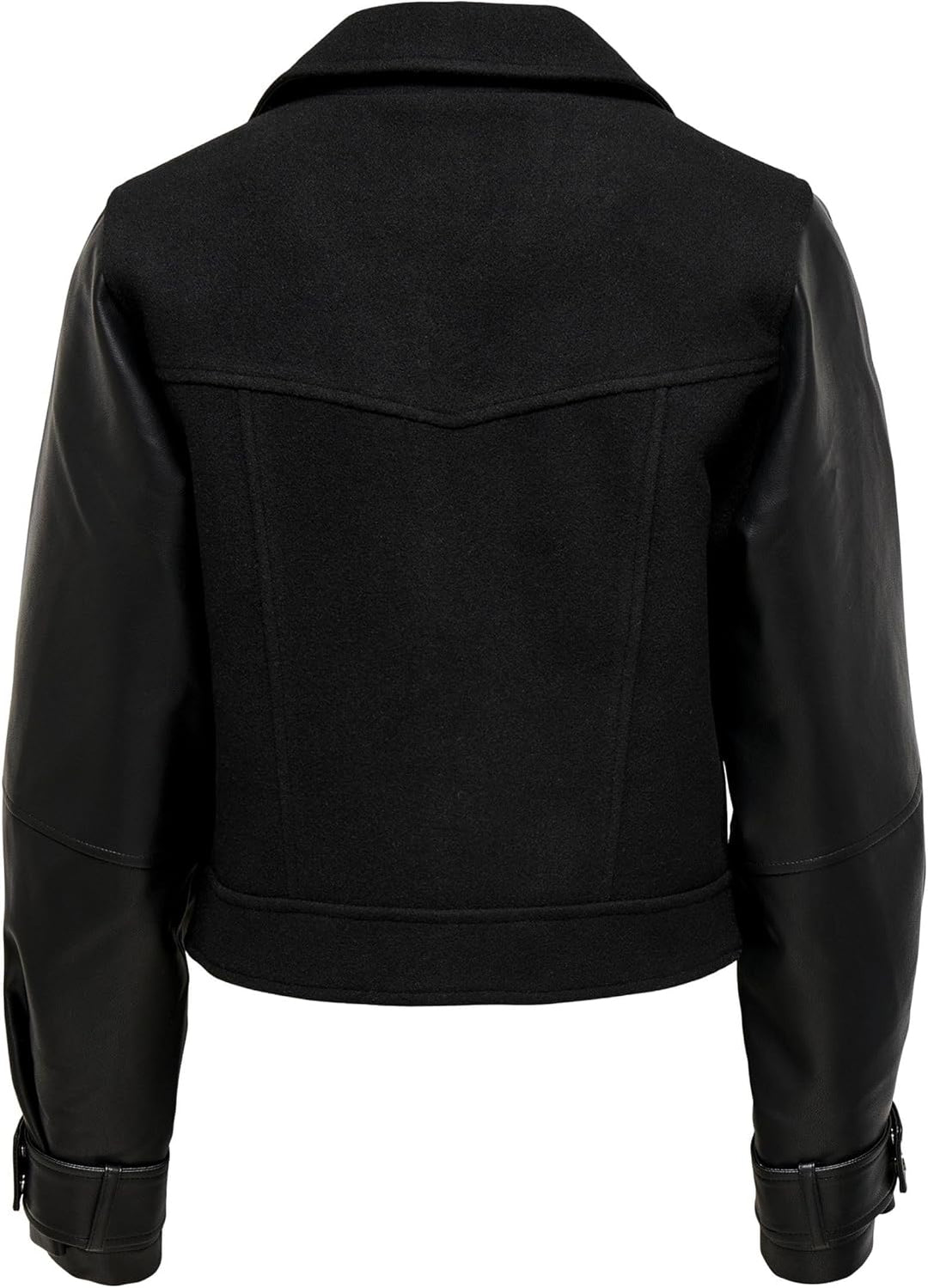ONLY Damen Onlemma Nu Mix Biker OTW Denim Jacket XS Schwarz, XS Schwarz