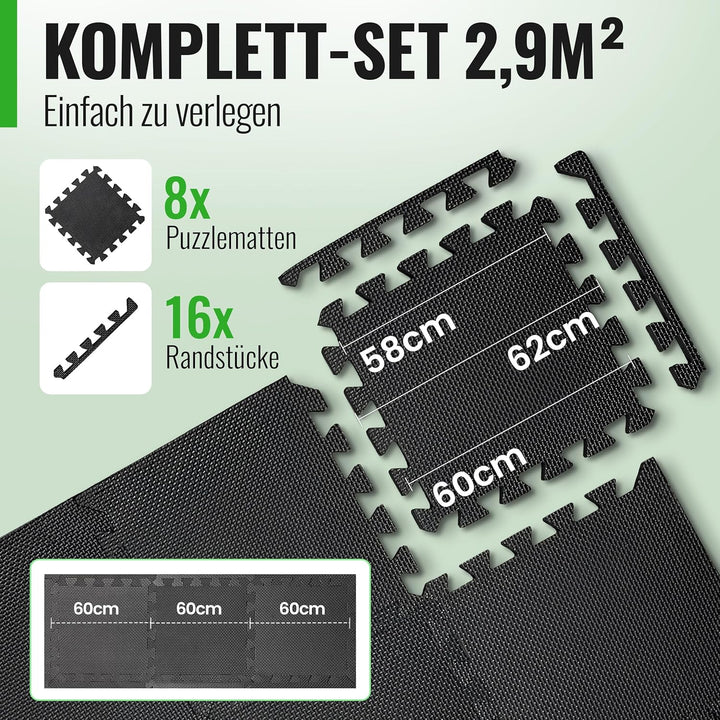 Bodenschutzmatte Sets mit [30x30cm] oder [60x60cm] extra dicke Bodenmatten [20% mehr Schutz] - Rutsc