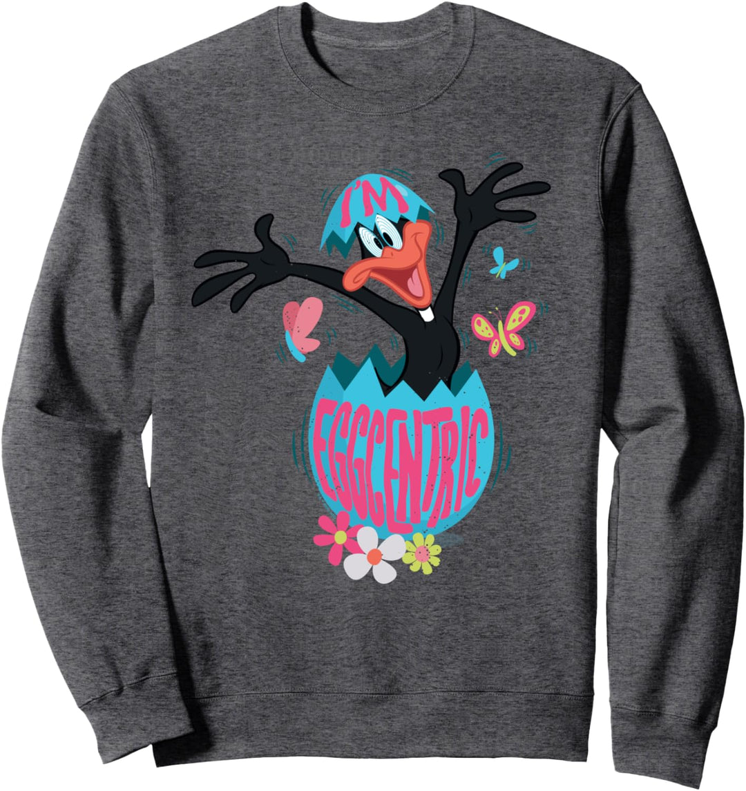 Looney Tunes Easter Daffy Duck I'm Eggcentric Sweatshirt