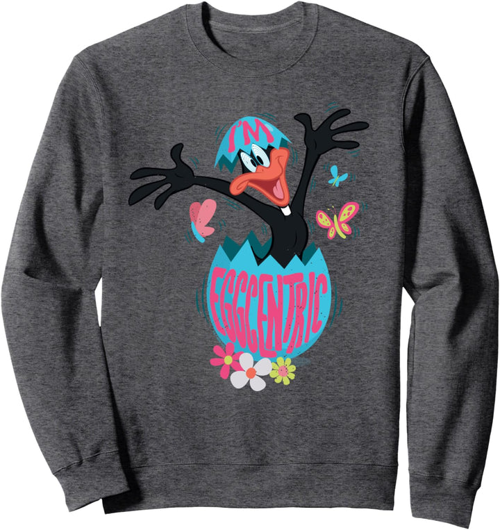 Looney Tunes Easter Daffy Duck I'm Eggcentric Sweatshirt