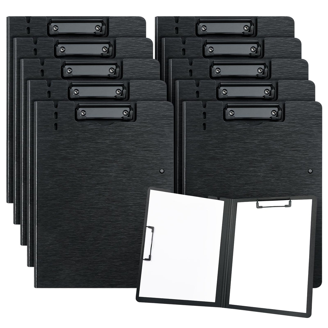 URbantin A4 Klemmbrett,10 Stück A4 Faltbare Klemmbretter mit Zwei Clips,Dokumenten Organizer,A4 Klem