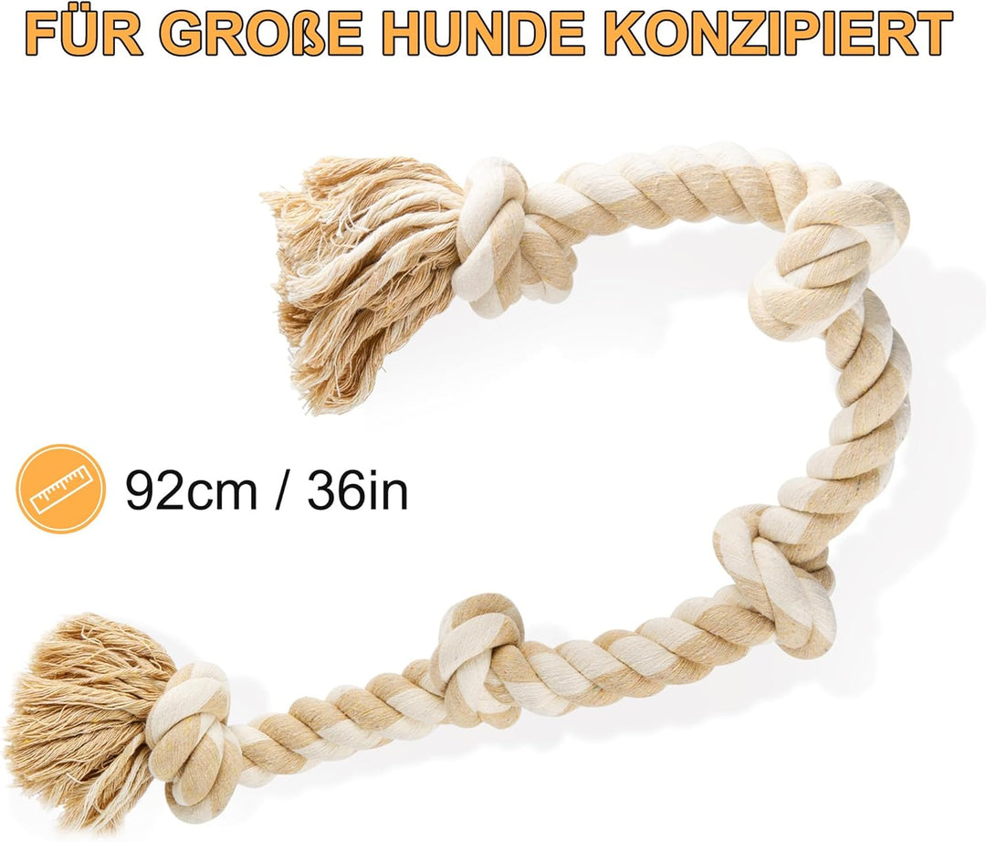 Fida Hundespielzeug aus Seil für aggressive Kauer, interaktives, robustes Hundespielzeug für mittelg