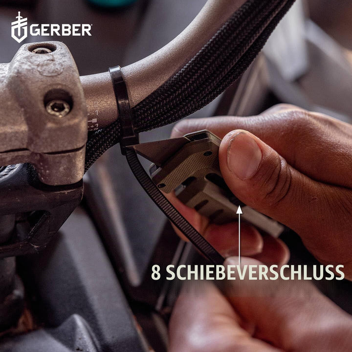 Gerber Multi-Tool mit 8 Funktionen, Prybrid-Utility G10, Multifunktionswerkzeug mit Cuttermesser, Br