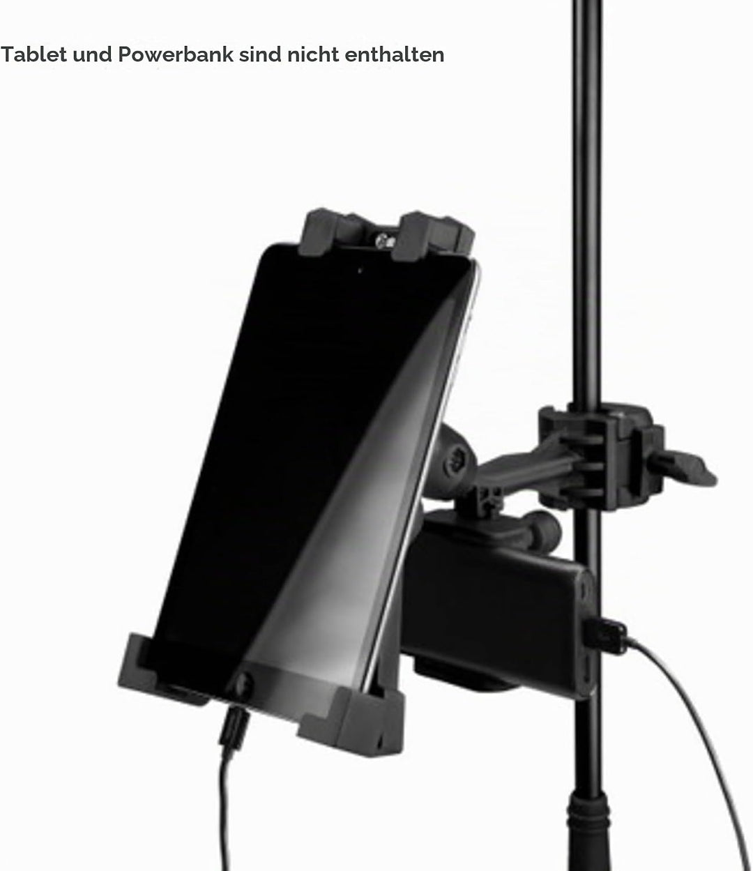 Adam Hall Stands THMS 1 - Universeller Tablet-Halter mit multifunktionalem Aufnehmer