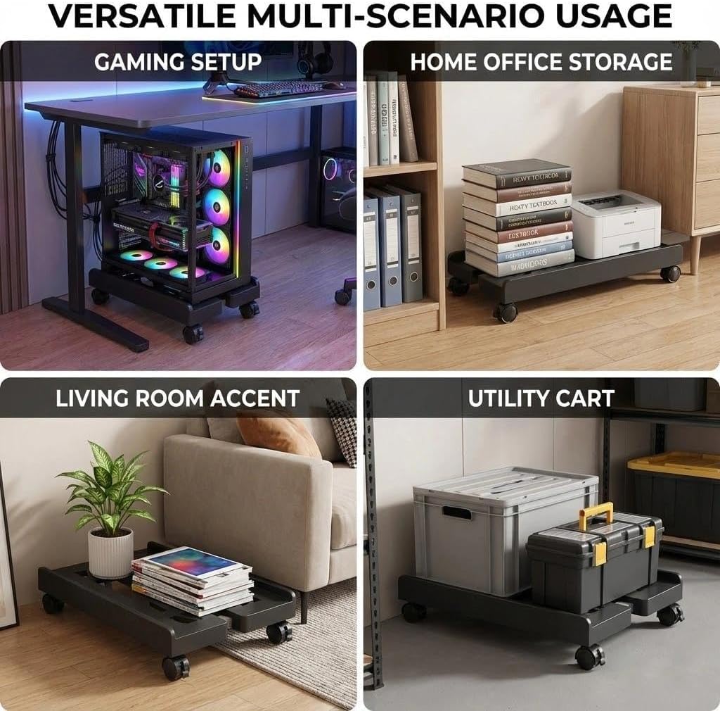 PC-Tower-Computerständer, universellen CPU-Ständer mit Vier Rädern, Computer-Desktop-Ständer, CPU-Wa