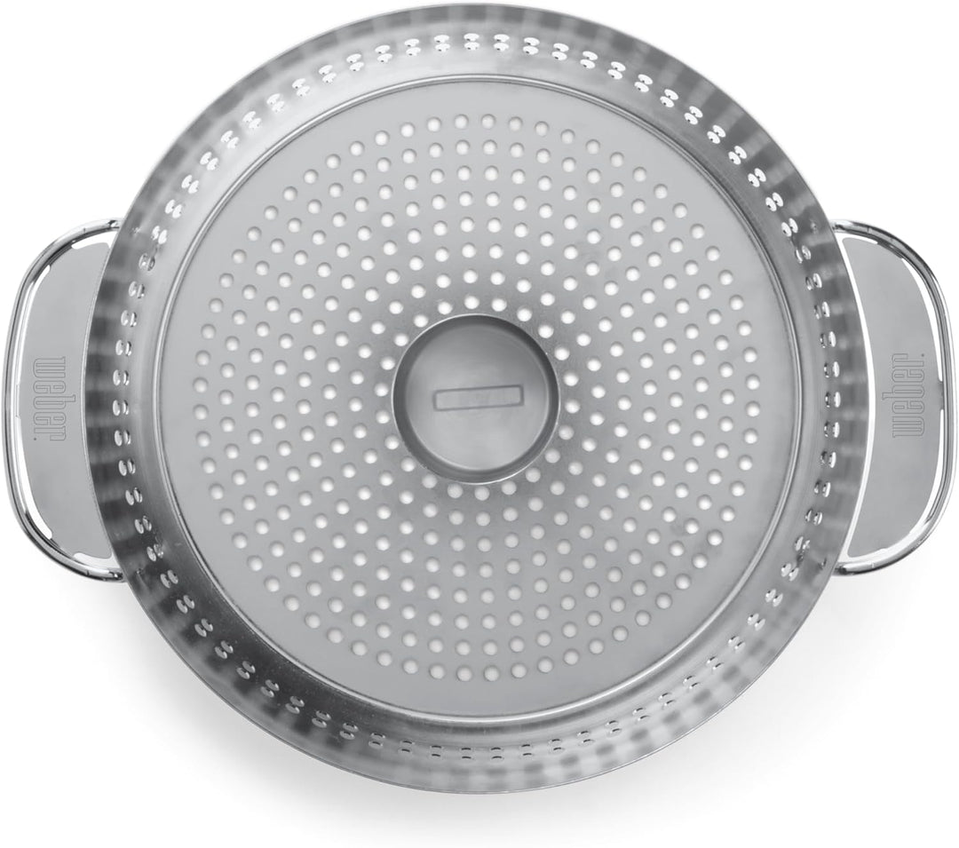 Weber Geflügelhalter Edelstahl für Gourmet BBQ System - saftiges Grillen von Hähnchen und Pute, spül