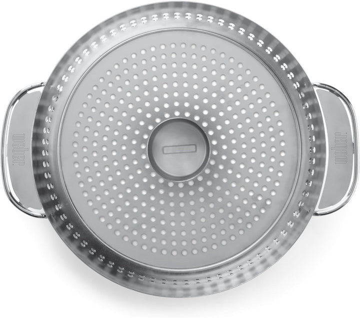Weber Geflügelhalter Edelstahl für Gourmet BBQ System - saftiges Grillen von Hähnchen und Pute, spül