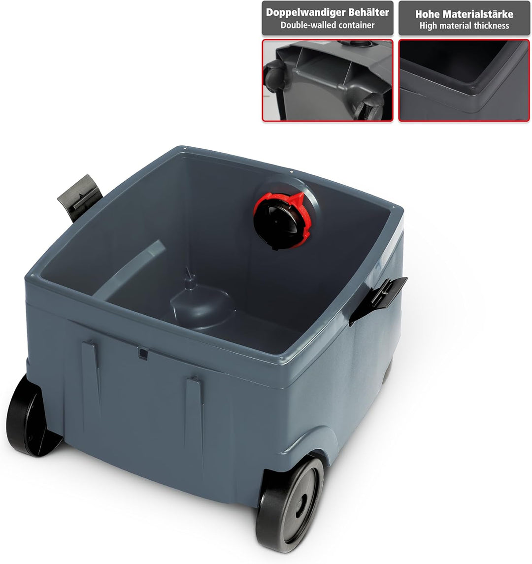Starmix Nass- und Trockensauger Staubsauger ISC L-1625 TOP, hochwertiger Sauger für Baustelleneinsat