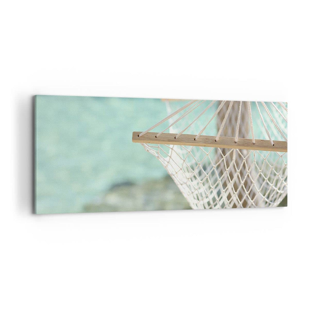 Wandbilder Dekoration Wohnzimmer Reise hängematte tropisch strand Panorama Bilder auf Leinwand 120x5