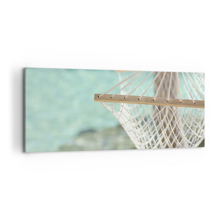 Wandbilder Dekoration Wohnzimmer Reise hängematte tropisch strand Panorama Bilder auf Leinwand 120x5