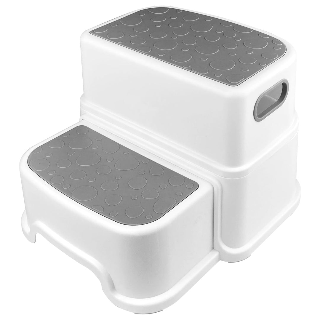Tritthocker Kinder 2 Stufen, Anti-Rutsch Hocker Kinder Bad, Abnehmbar Kinderhocker Badezimmer, Toile