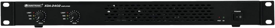 Omnitronic XDA-2402 Class-D-Verstärker | Stereo-PA-Verstärker mit Schaltnetzteil, 2 x 1200 W / 4 Ohm