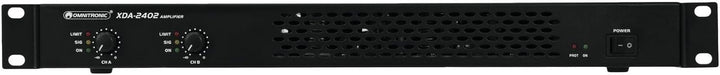Omnitronic XDA-2402 Class-D-Verstärker | Stereo-PA-Verstärker mit Schaltnetzteil, 2 x 1200 W / 4 Ohm