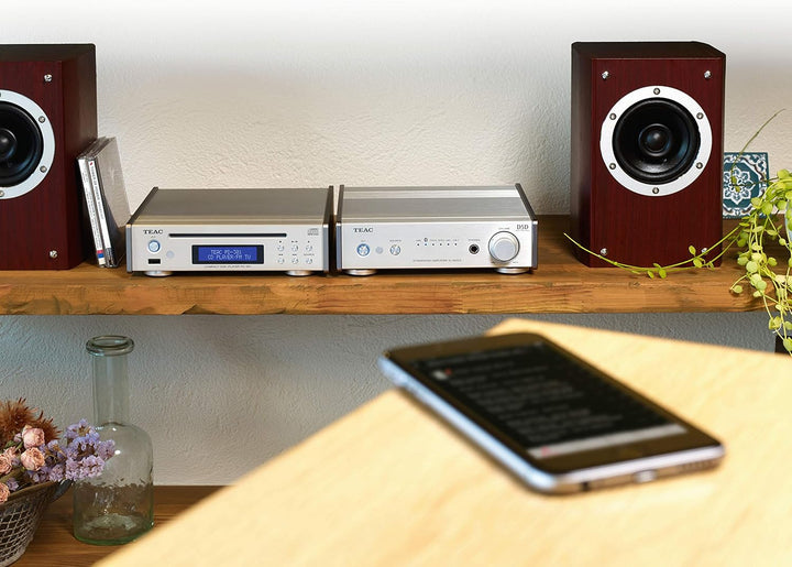 Teac PD-301DAB-X CD Player mit DAB/UKW Tuner, Silber, Silber