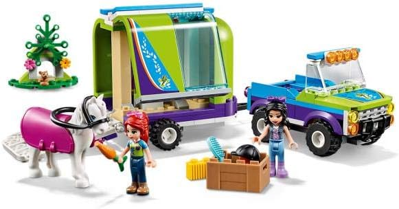 LEGO 41371 Friends Mias Pferdetransporter, Erweiterungsset mit Mia und Emma Minipuppen
