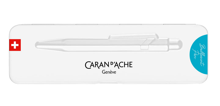 Caran d'Ache Kugelschreiber 849 Colormat-x in der FarbeTürkis mit Etui, 0849.681