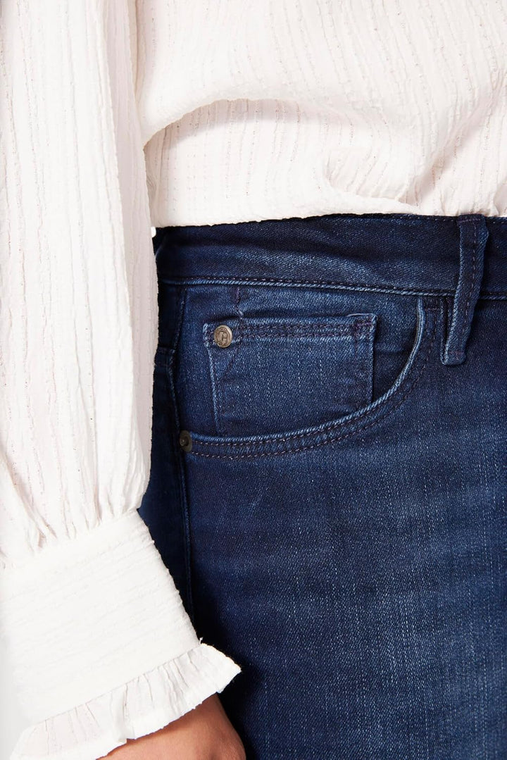 GARCIA Damen Jeans Celia Skinny Fit, Dark Used