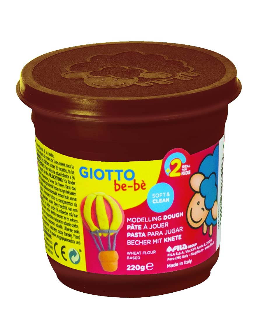 GIOTTO be-bè 37300 4632 0 KnetmasseKnete, farbig Sortiert, 8 x 220g Modellierteig Schulrucksack 8 x