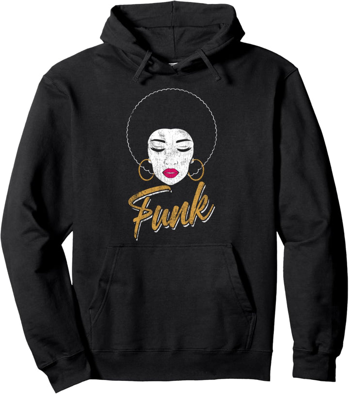 Retro 80s Disco / Soul Music - Vintage Style Funk Pullover Hoodie