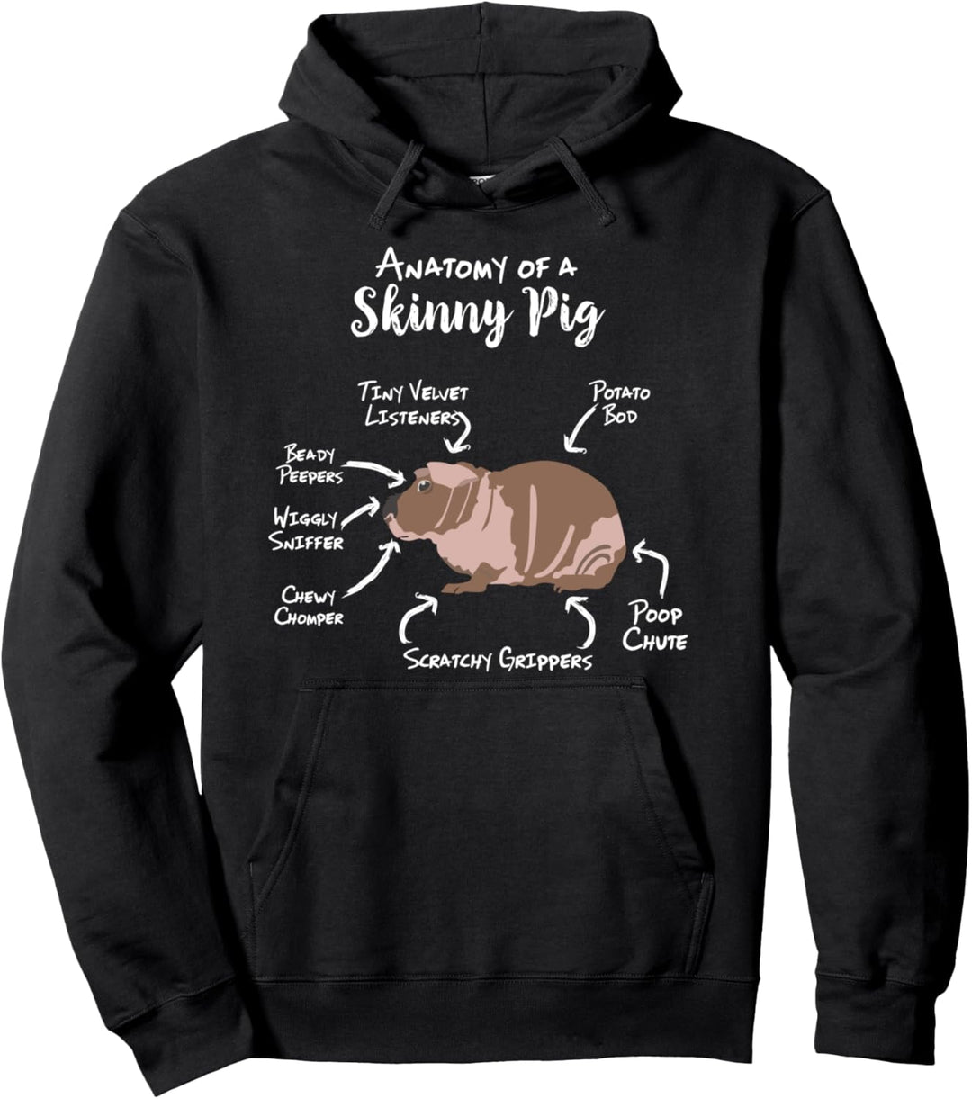 Anatomie eines mageren Meerschweinchens Pullover Hoodie