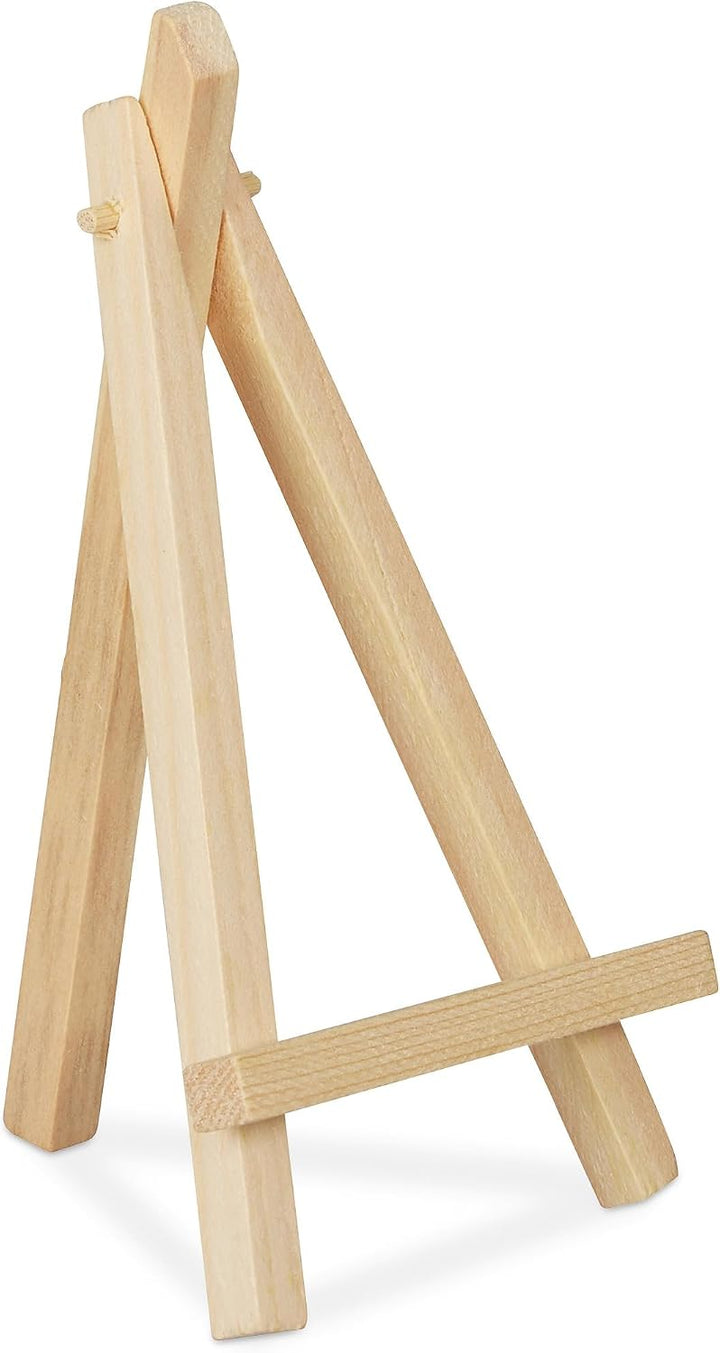 Relaxdays 100 x Staffelei klein, Tischdekoration für zu Hause, Hochzeiten, Feierlichkeiten, Holzstaf