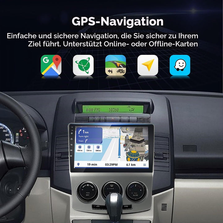 EZoneTronics Carplay Radio Android Autoradio für Mazda 5 2005–2010