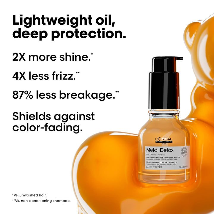 L'Oréal Professionnel Paris Serie Expert Metal Detox Oil 50ml - Öl für geschädigtes Haar Unparfümier