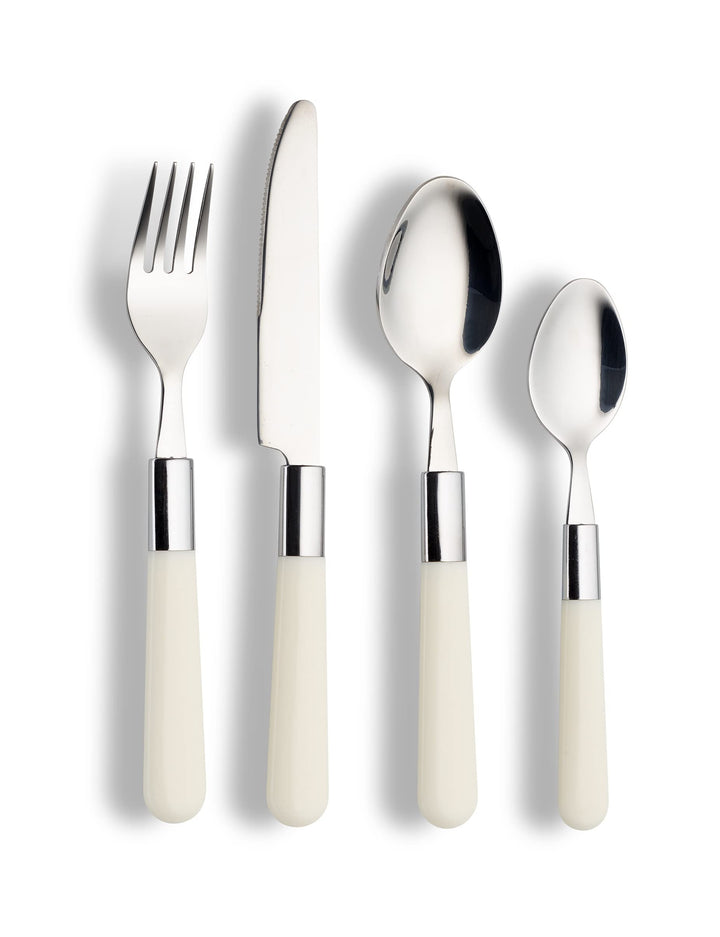 ECHTWERK Besteck Set “Bistro“, mit Kunststoffgriffen, Campingbesteck, Picknickbesteck, leichtes Reis