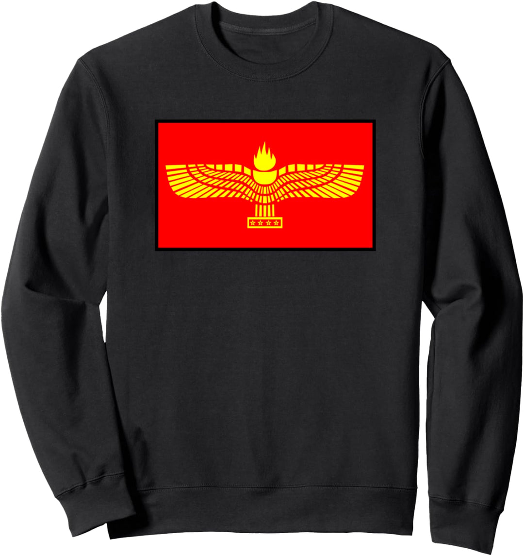 Aramäer aramäische Flagge Adler armamäisch Sweatshirt
