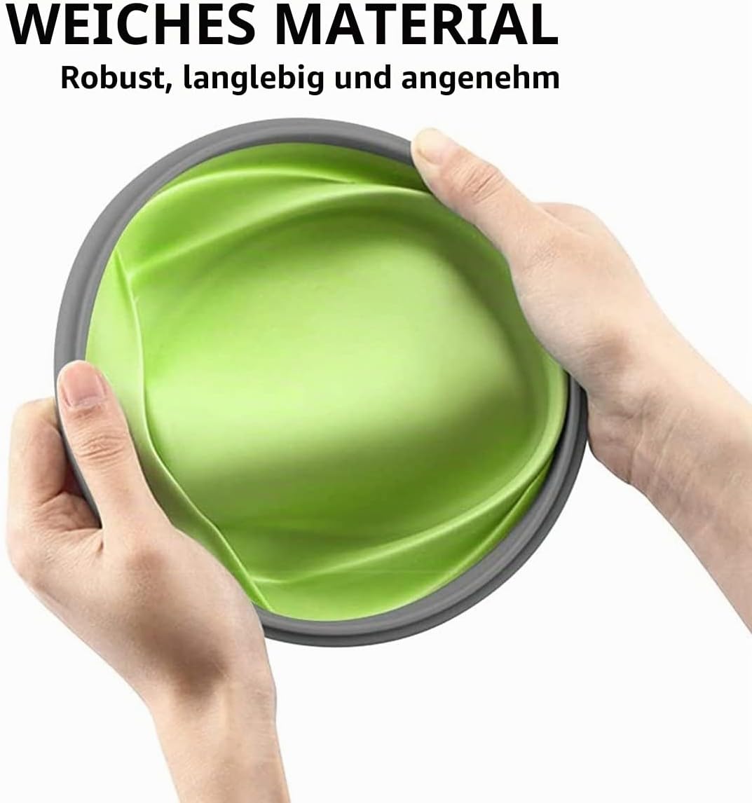 Faltbare Schalen für Camping, Set mit 4 Silikon-Lebensmittelbehältern mit Deckel, Wohnmobil-Aufbewah