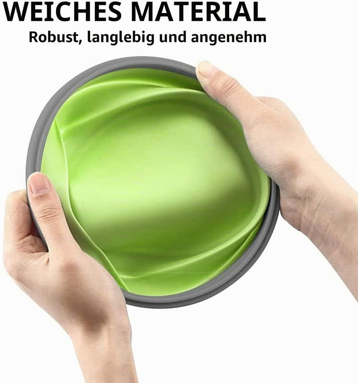 Faltbare Schalen für Camping, Set mit 4 Silikon-Lebensmittelbehältern mit Deckel, Wohnmobil-Aufbewah