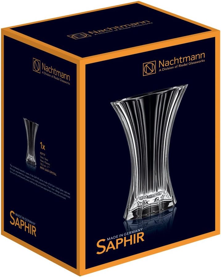 Spiegelau & Nachtmann, Vase, Kristallglas, 18 cm, 80719, Saphir