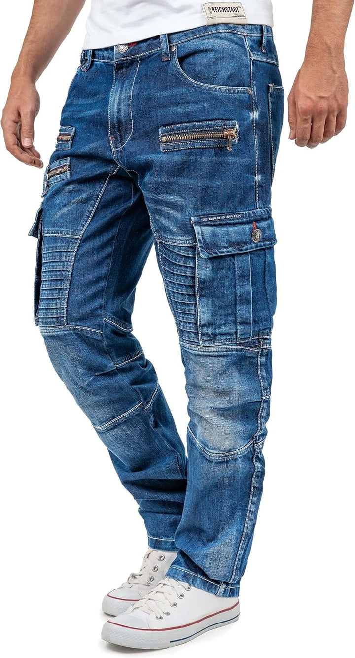 Cipo & Baxx Herren Jeans CD798-bans Blau W30/L32 30W / 32L Blau - 11, 30W / 32L Blau - 11