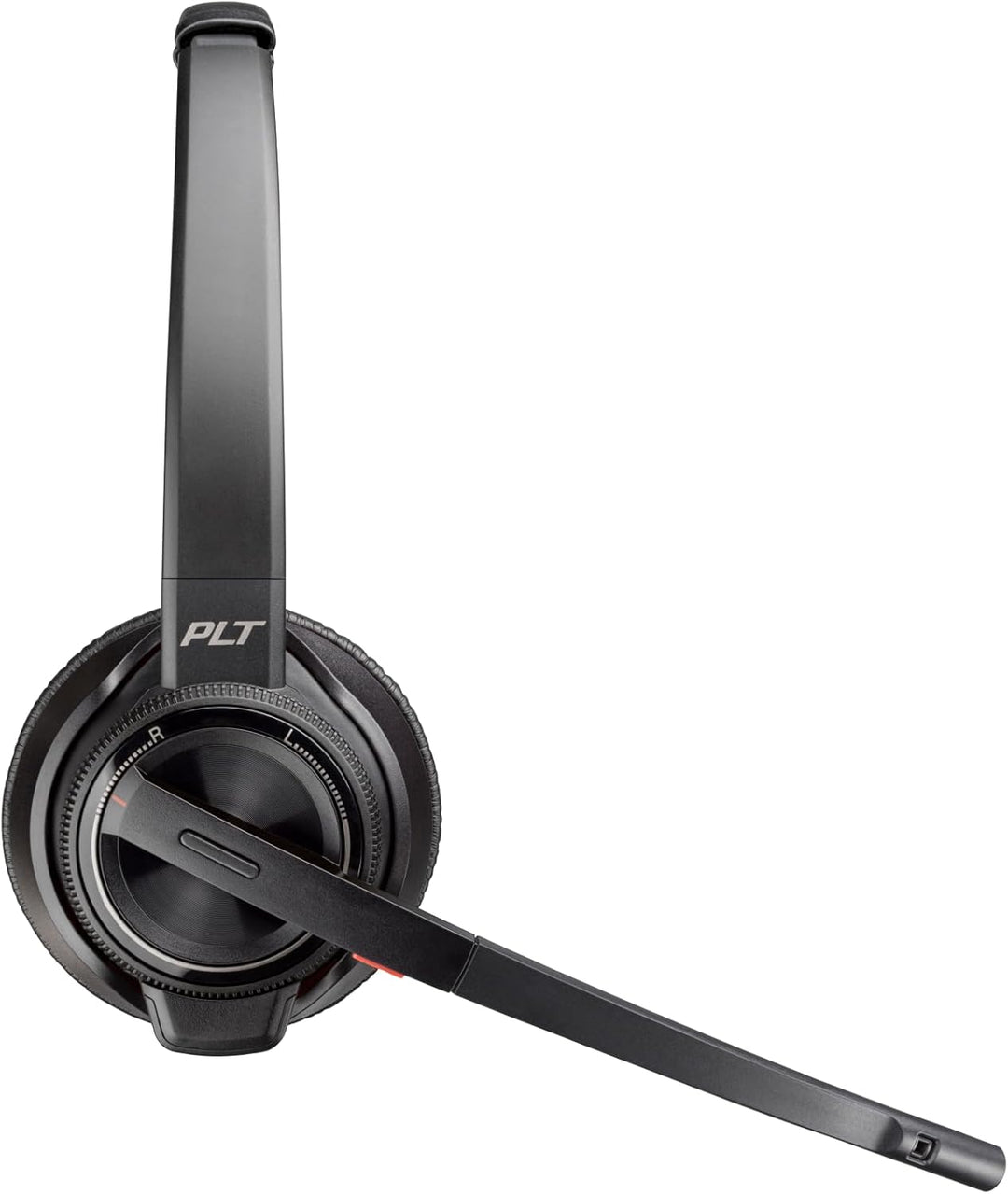 Poly Bluetooth DECT Headset Savi W8220 Binaurale Tragevariante (mit USB) in Schwarz Stereo USB-A, Bl