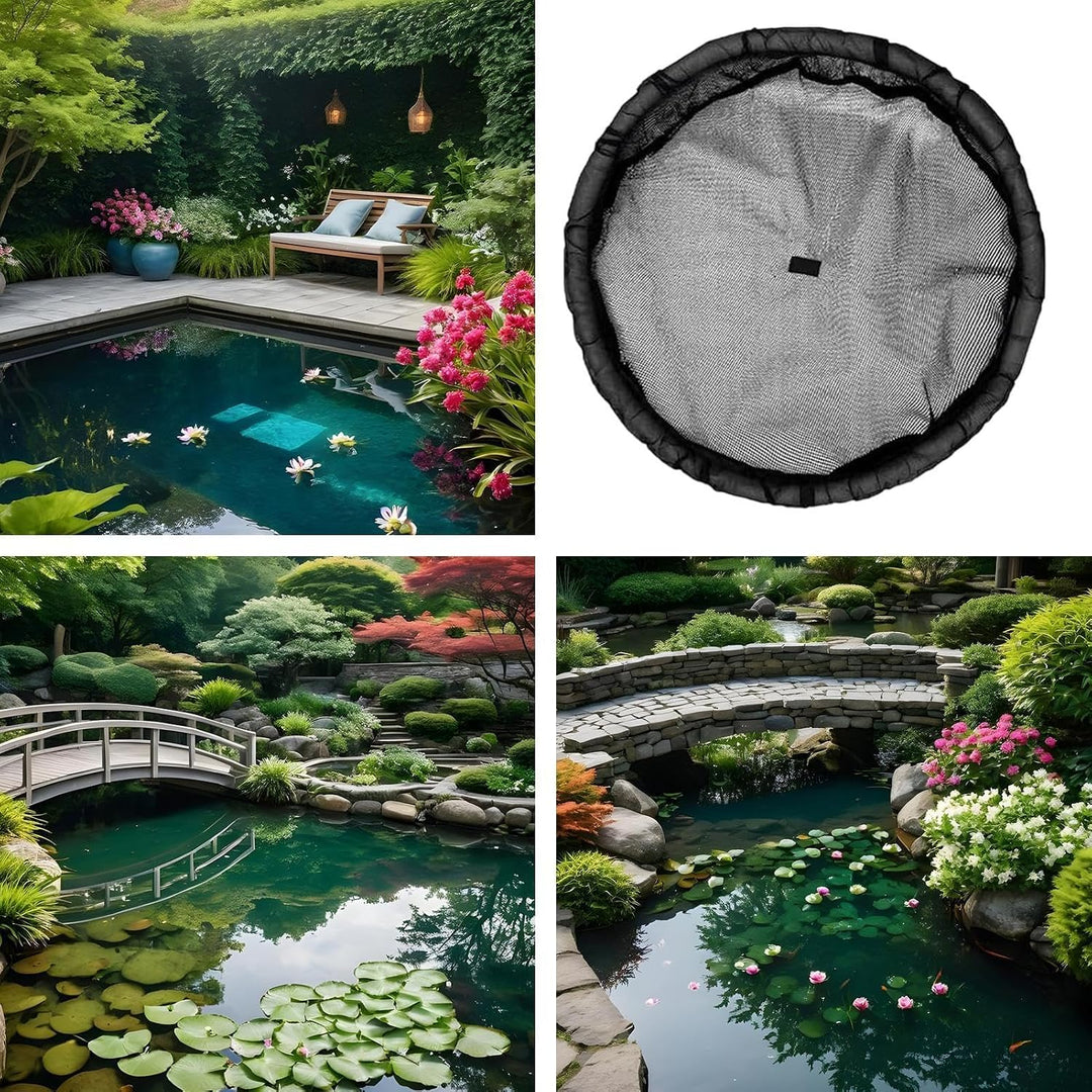 2 Stück Teich Pflanztopf Schwimmend | Schwimmender Pflanzenschutz - 45 cm Durchmesser, Feines Sieb,
