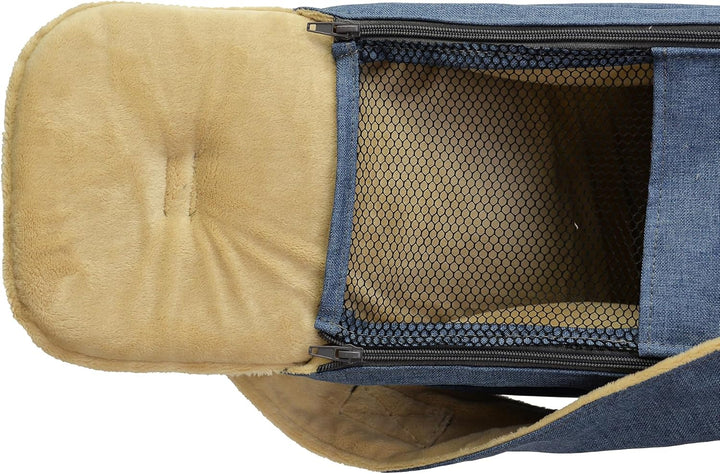 BOUTIQUE ZOO Hundetasche, Welpentasche - bis 6 kg - Tragetasche für kleinen Hund, Welpen, Katze | Fa