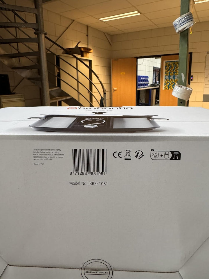 Brabantia Slow Cooker, Antihaftbeschichtung, drei verschiedene Heizstufen, Kontrollleuchte, abnehmba