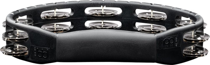 Meinl Percussion HTMT1BK Tambourine (ABS-Plastik) mit vernickelten Stahlschellen (2-reihig) Handmode