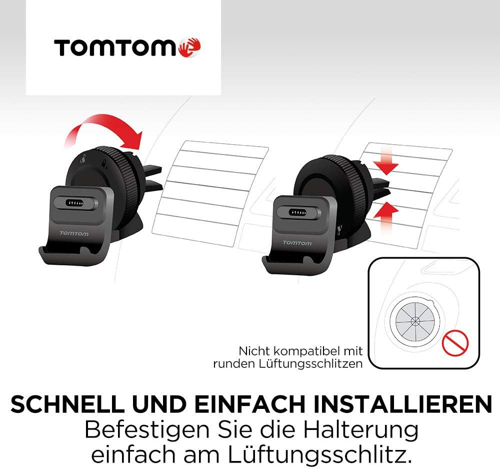 TomTom BV 9UUB.001.41 aktive Lüftungsschlitzhalterung für Go 520/5200 schwarz