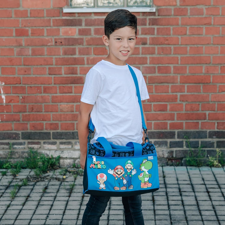 Scooli - Sporttasche für Kinder - 23 x 35 x 16 cm - geräumiges Hauptfach - Verstellbarer Schultergur