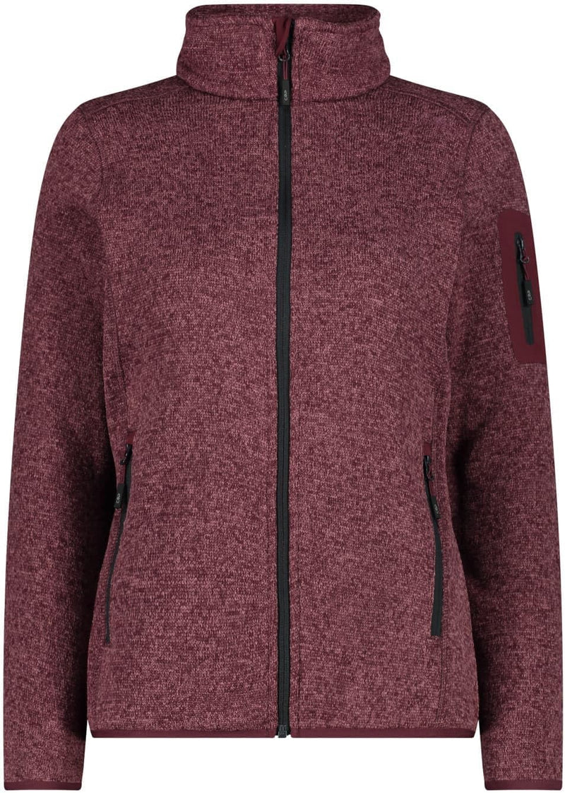 CMP Damen Damenjacke Fleecejacke M Burgund-Anthrazit, M Burgund-Anthrazit