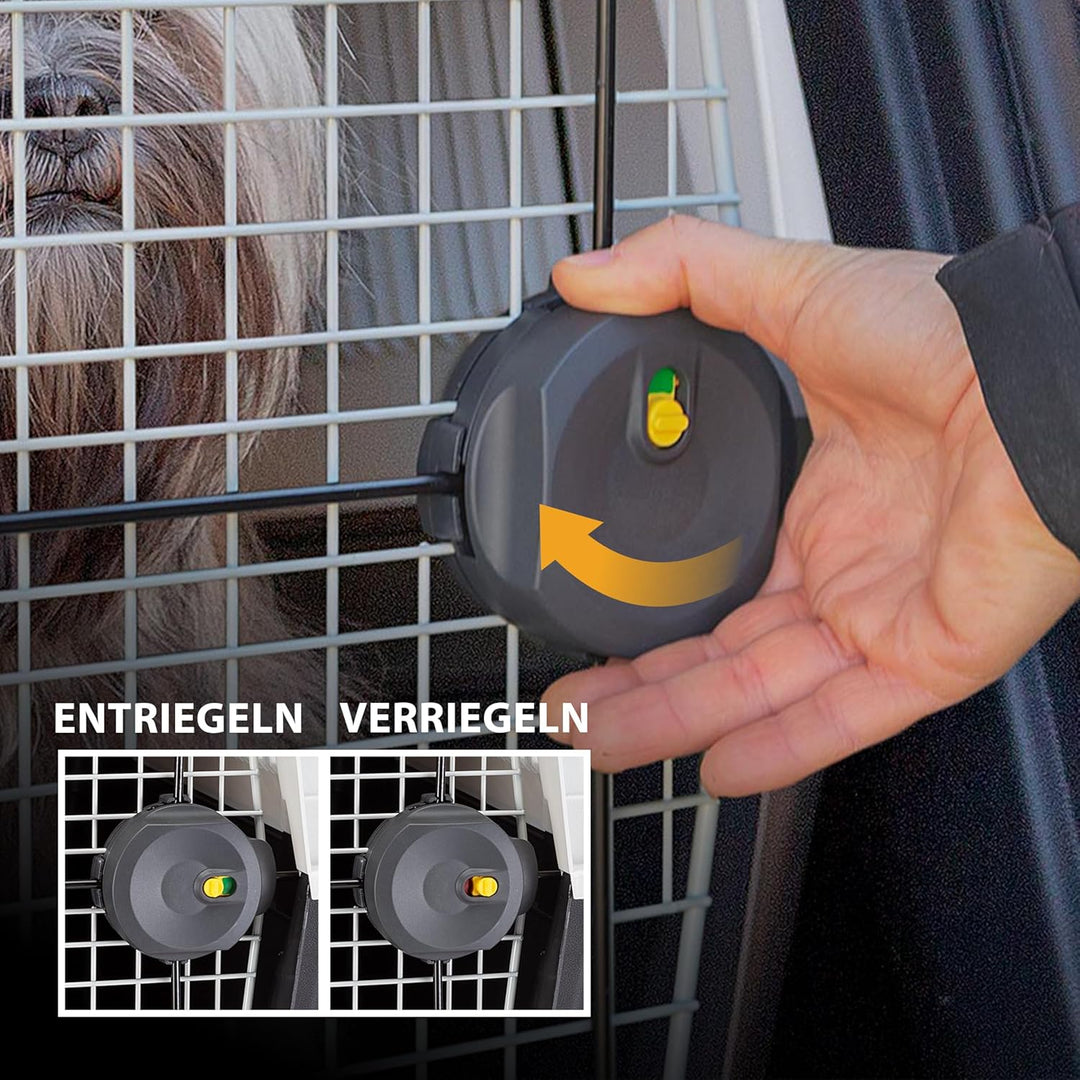 Ferplast Hundetransportbox Transportbox für mittelgrosse Hunde ATLAS 40, Reisebox für Hunde, Sicherh