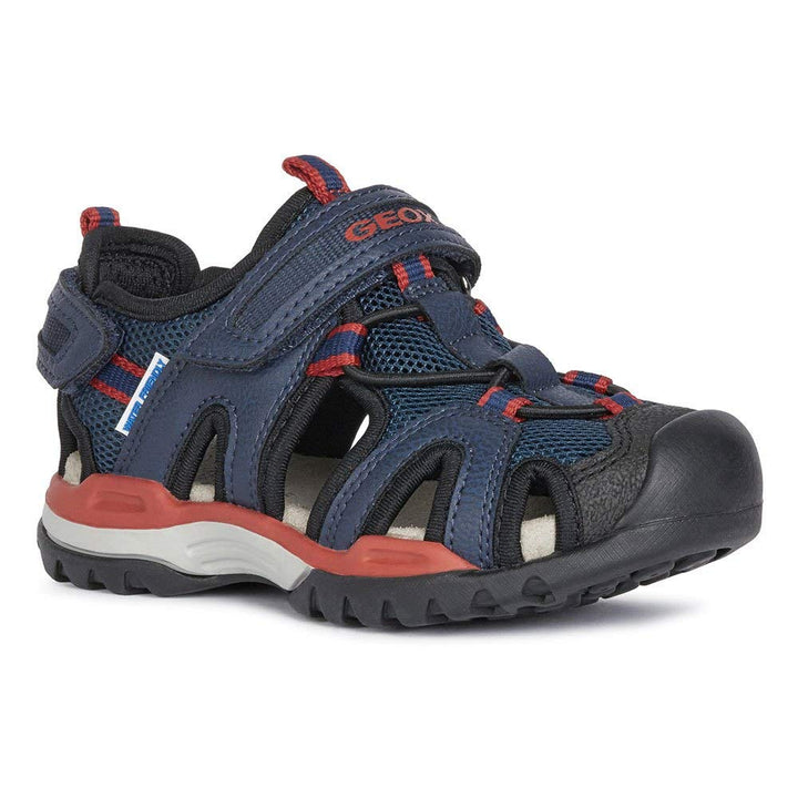 Geox Jungen J Borealis Boy BSandalen 27 EU Navy Red, 27 EU Navy Red