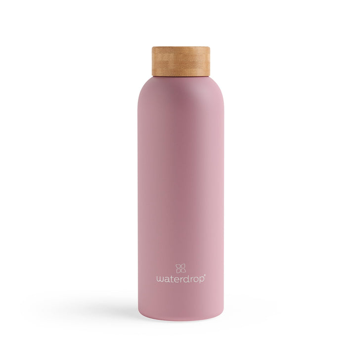 waterdrop® Edelstahl Trinkflasche 600ml - auslaufsichere Trinkflasche Kohlensäure geeignet & BPA fre