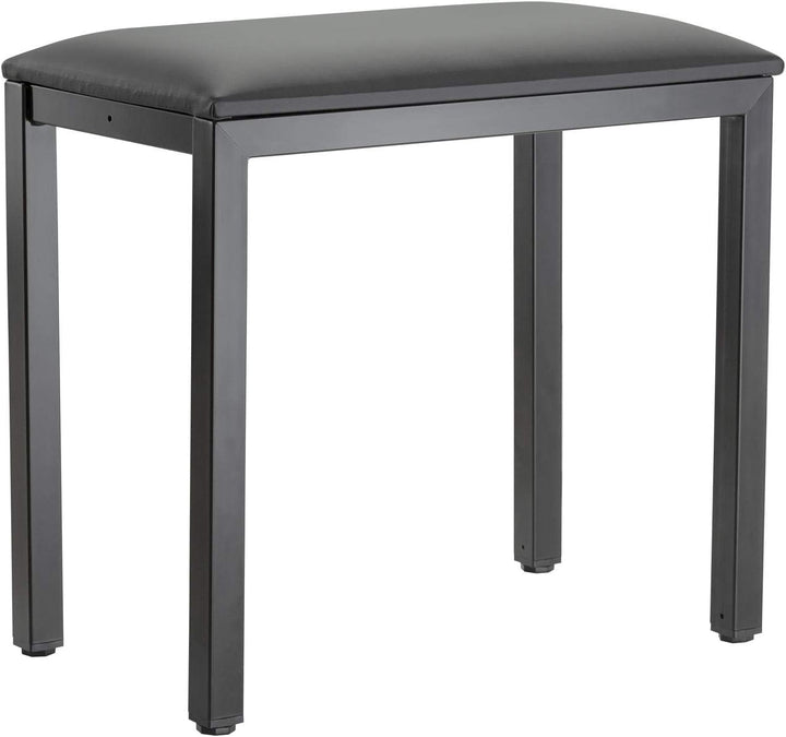 K&M 14088 Klavierbank Schwarz - Stahl, Kunstleder - vierbeiniger Keyboard-Polstersitz - robust vormo