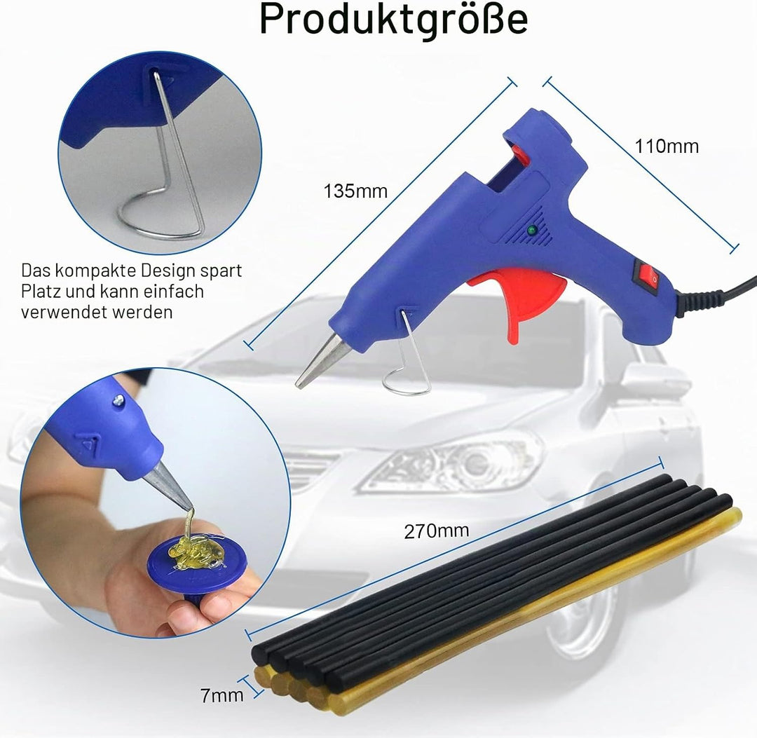 Tosucs Dellen Reparatur Ausbeulwerkzeug Dent Puller Set, Auto Paintless Dellen Reparaturset, DIY Gol
