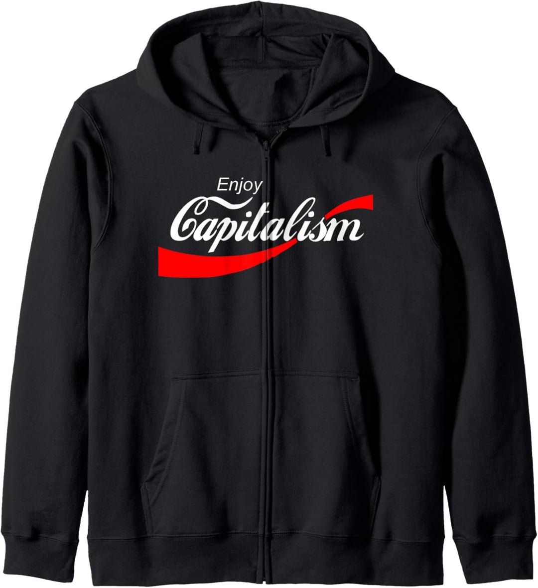Geniessen Sie den Kapitalismus für amerikanischen Unternehmer. Kapuzenjacke