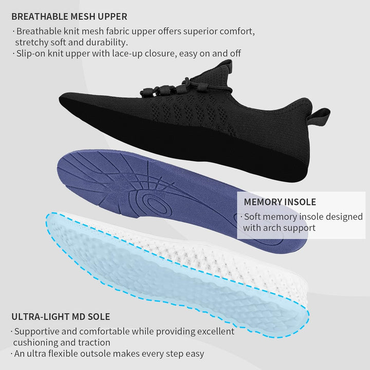MrToNo Laufschuhe Herren Sneaker Sportschuhe für Herren Turnschuhe Leichtgewichts Joggingschuhe Fitn