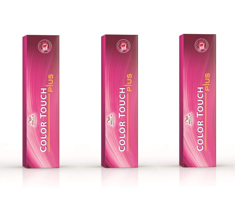 3 er Pack Color Touch Plus 60 ml 77/07 mittelblond intensiv natur-braun