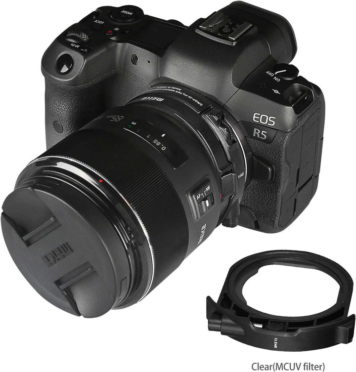 Meike MK-EFTR-C Drop-in Filter Mount Adapter Für Canon EF auf EOSR mit variablem ND-Filter und UV-Fi